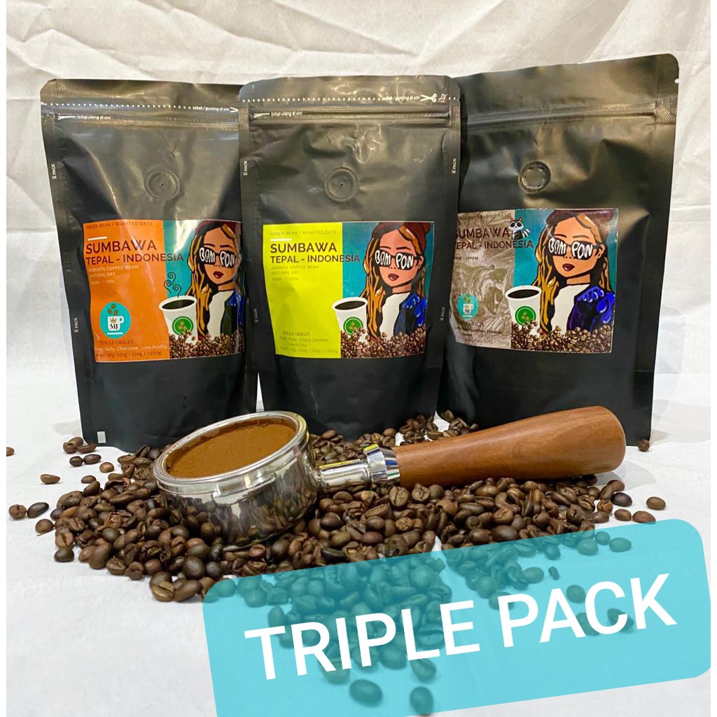 

Kopi MJ COFFEE-SINGLE ORIGIN Sumbawa Tepal - TRIPLE PACK