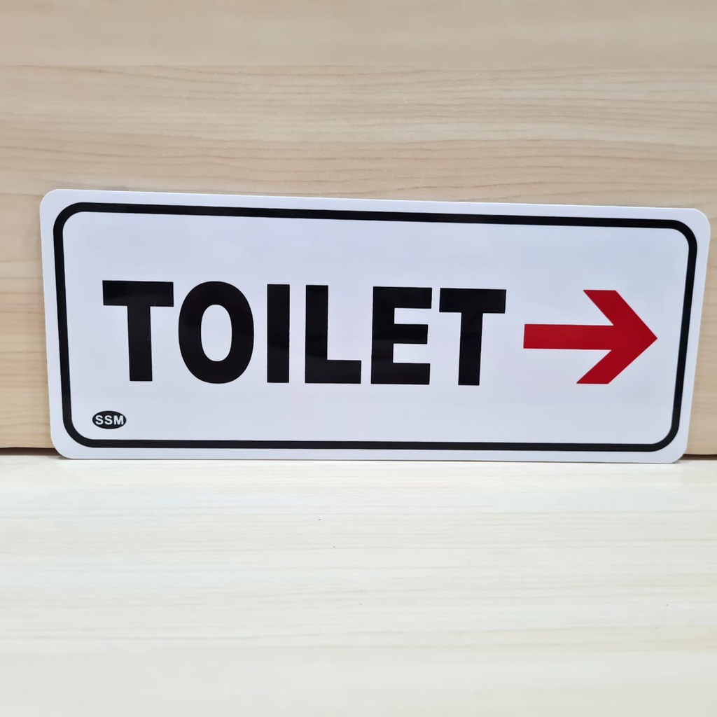 

Sign Label Akrilik BESAR TOILET KANAN