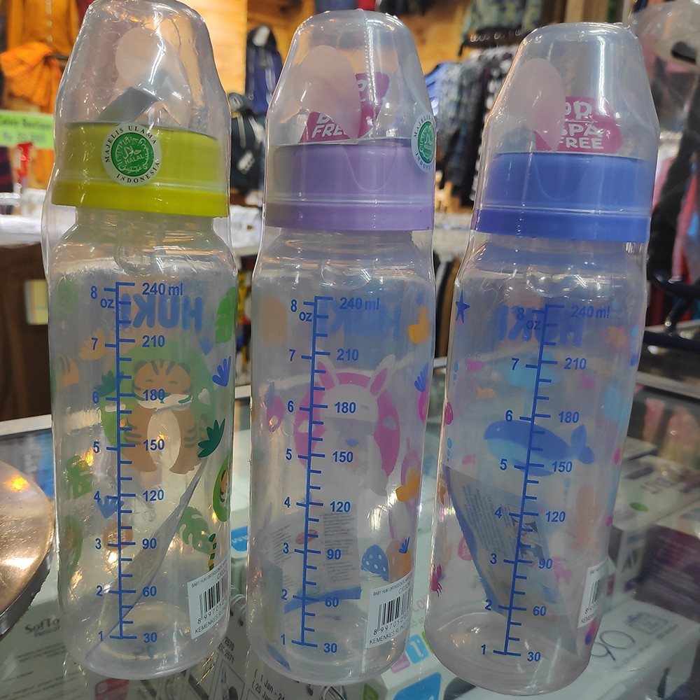 Baby Huki Shaped Botol Susu Bayi 240ml