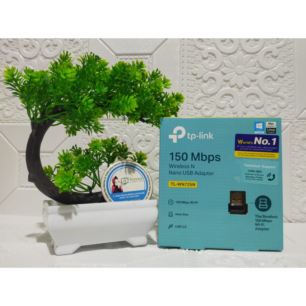 TP-LINK Wireless Nano USB Adapter Resmi TL-WN725N TLWN725N TL WN725N TLWN 725N