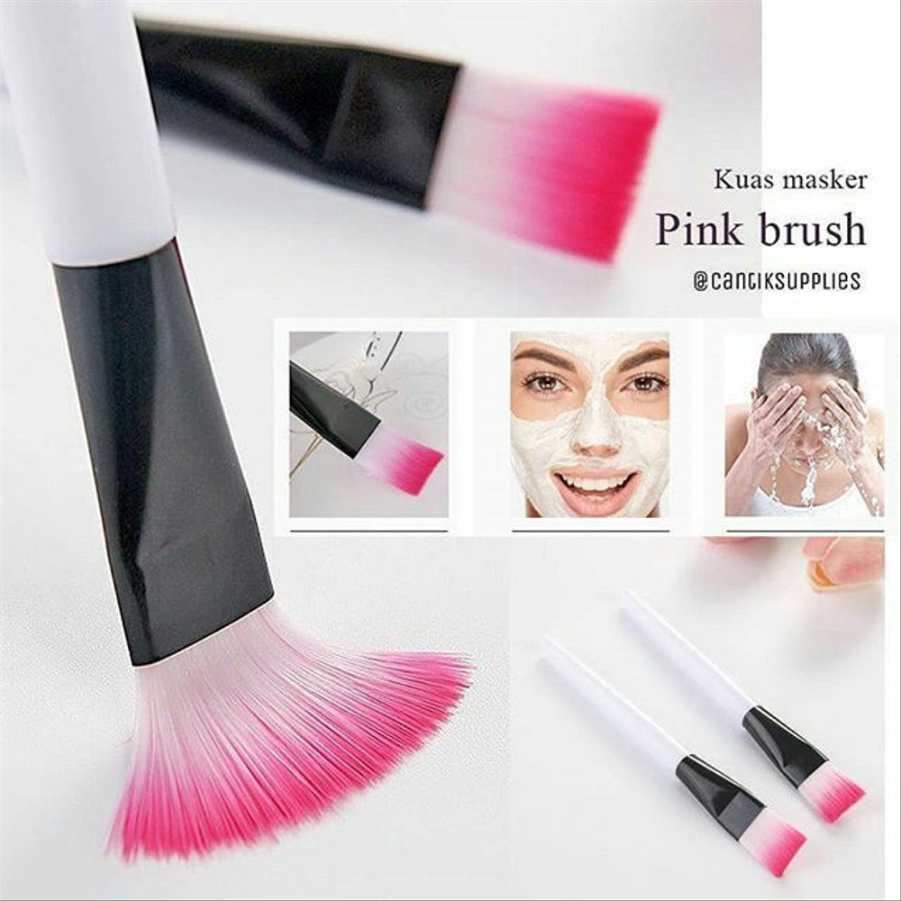 Kuas Make Up Bulu Pink Brush Premium Quality [ Dijual Satuan ]