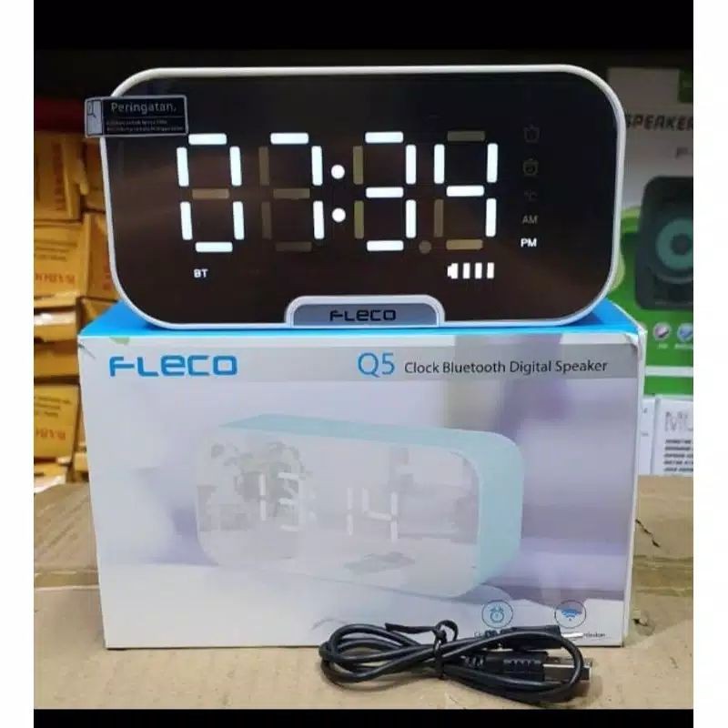 Speaker Jam Fleco Q5 Digital Mp3/Speaker Bluetooth  Alarm Radio Fm/Clock Digital Bluetooth Speaker