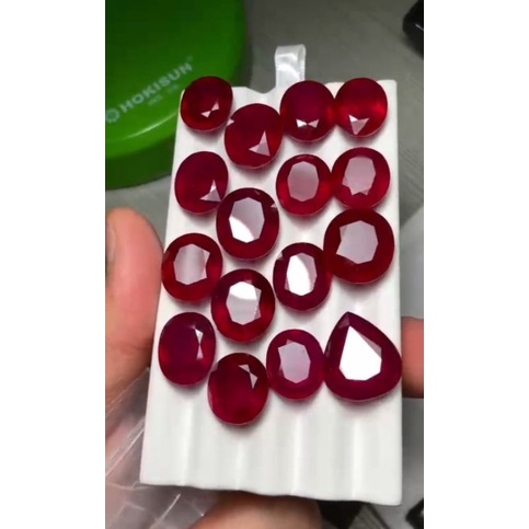 Natural Ruby Mozambik Asli Batu Permata Red Ruby