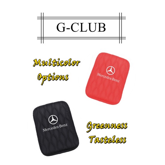 (G-CLUB) Bantalan Sandaran Lengan Mobil Universal Bahan Kulit Untuk Mercedes Benz A B C E Mercedes Benz W203 W210 W211 W124 W300L2G E20L