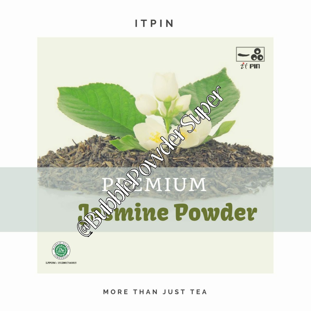 [FREE BUBBLE MINI 100GR*] Jasmine Green Tea Powder / Serbuk Teh Melati @1kg