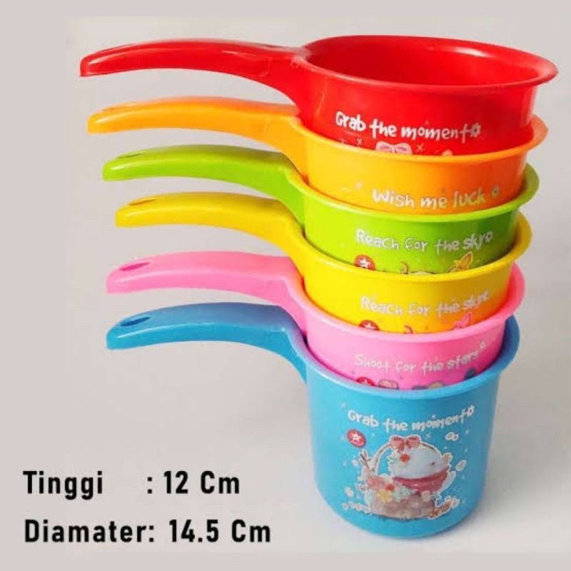 [DGB] GAYUNG MANDI PLASTIK CIDUK AIR GAMBAR MOTIF BUAH MURAH KUAT SERBAGUNA