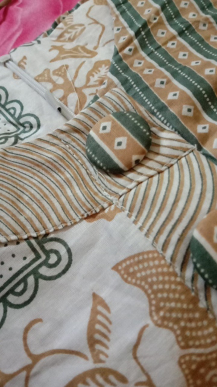 Batik Dress Tunik Enamosa Wanita Motif Batik Pekalongan -ts