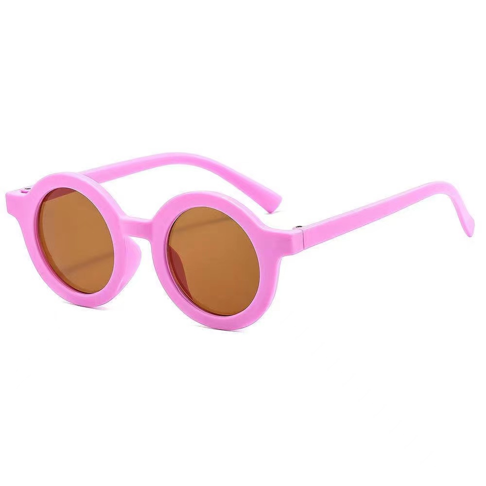 KACAMATA BINGKAI BULAT ANAK/ KACAMATA ANAK FASHION VIRAL / KACAMATA ANTI ULTRAVIOLET SUNGLASSES ANTI SILAU SINAR MATAHARI UNTUK ANAK/LAKI-LAKI PEREMPUAN/BAYI-Ungu