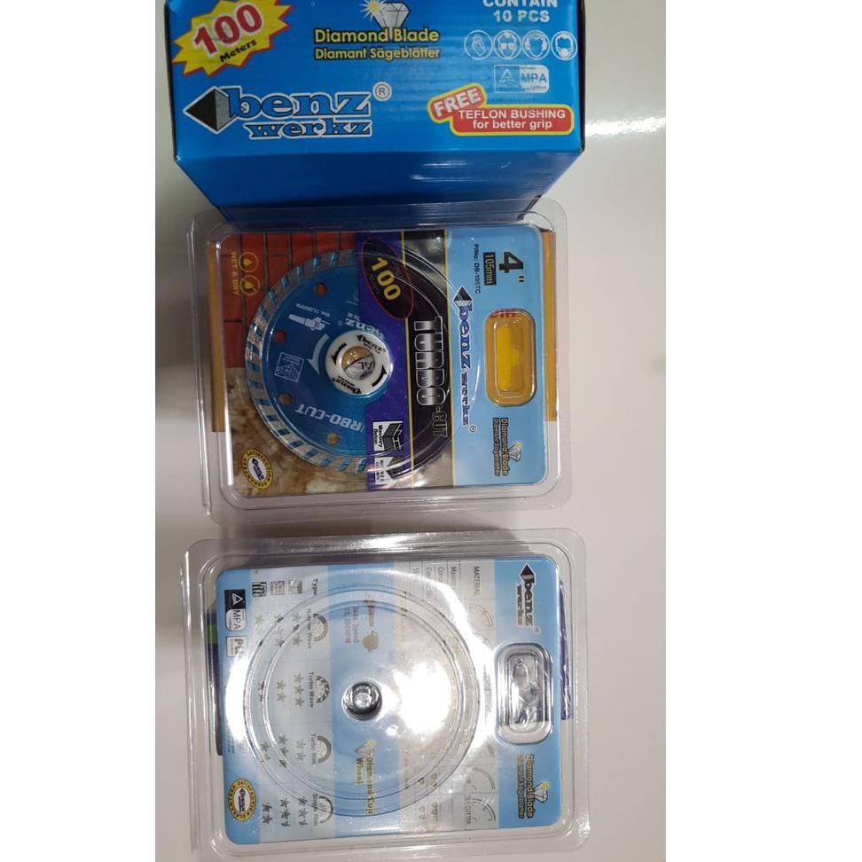 Jual BENZ Diamond Wheel 4 inc Mata Potong Keramik Granit Turbo blade