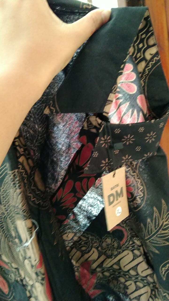 Set Couple Tunik Batik Black Damis