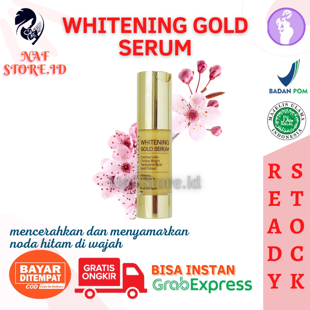 Ms glow whitening gold serum whitening gold serum ms glow original 100%