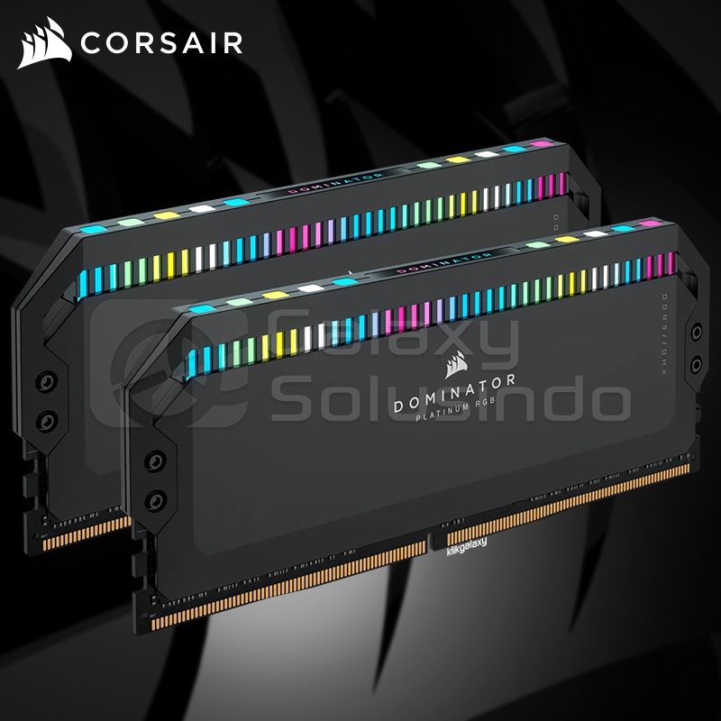 Corsair Dominator PLATINUM RGB 32GB (2 x 16GB) DDR5 5600MHz - Black CMT32GX5M2B5600C36 Memory RAM