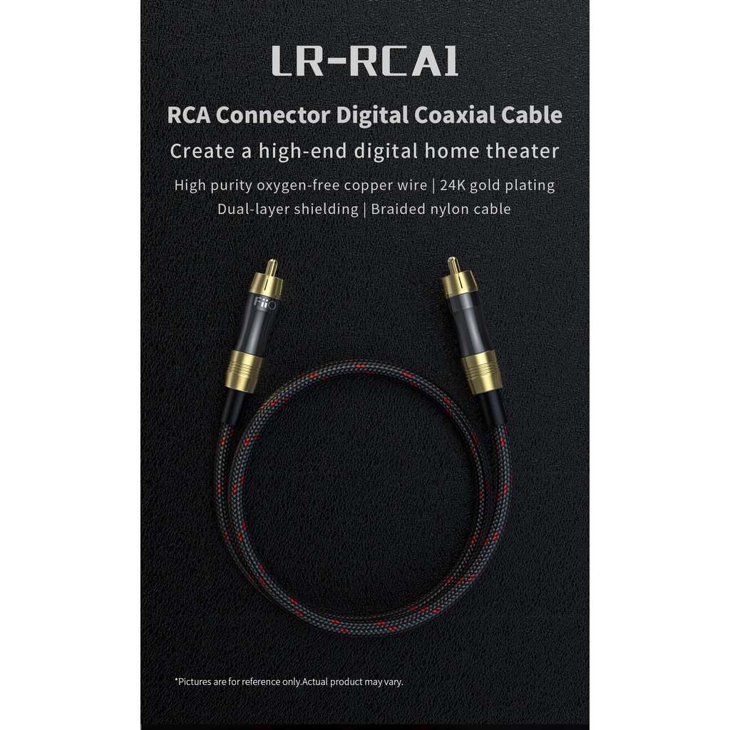 FiiO LR-RCA1 LR-RCA2 Digital / Analog Audio Cable RCA