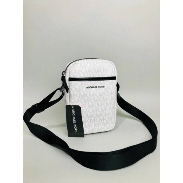 Mk Cooper Phone crossbody Bright White bag/tas MK ori/MK bag authentic