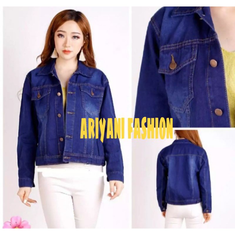 JAKET JEANS BIONDY WANITA JACKET CROP DENIM CEWEK MURAH JINS CEWE JAKET ORIGINAL Korean Style