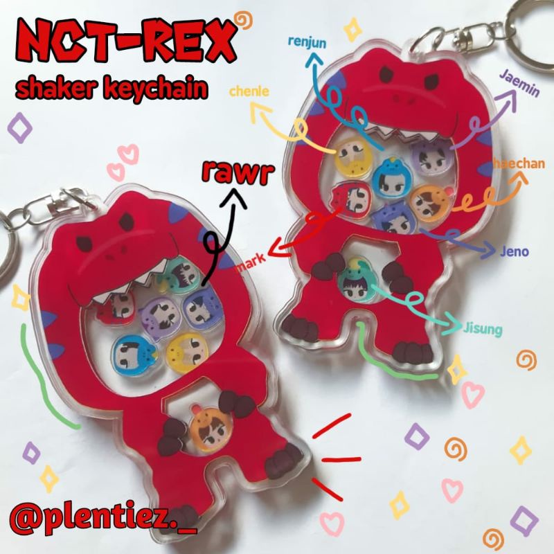 NCT-REX shaker keychain