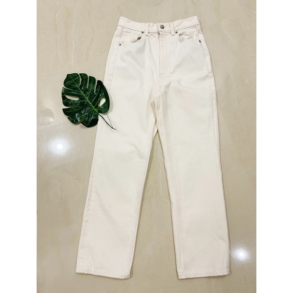 celana  uniqlo gu denim pants celana