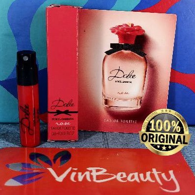 Vial Parfum OriginaL Dolce &amp; Gabbana Rose EDT 0.8 ml For Women Murah