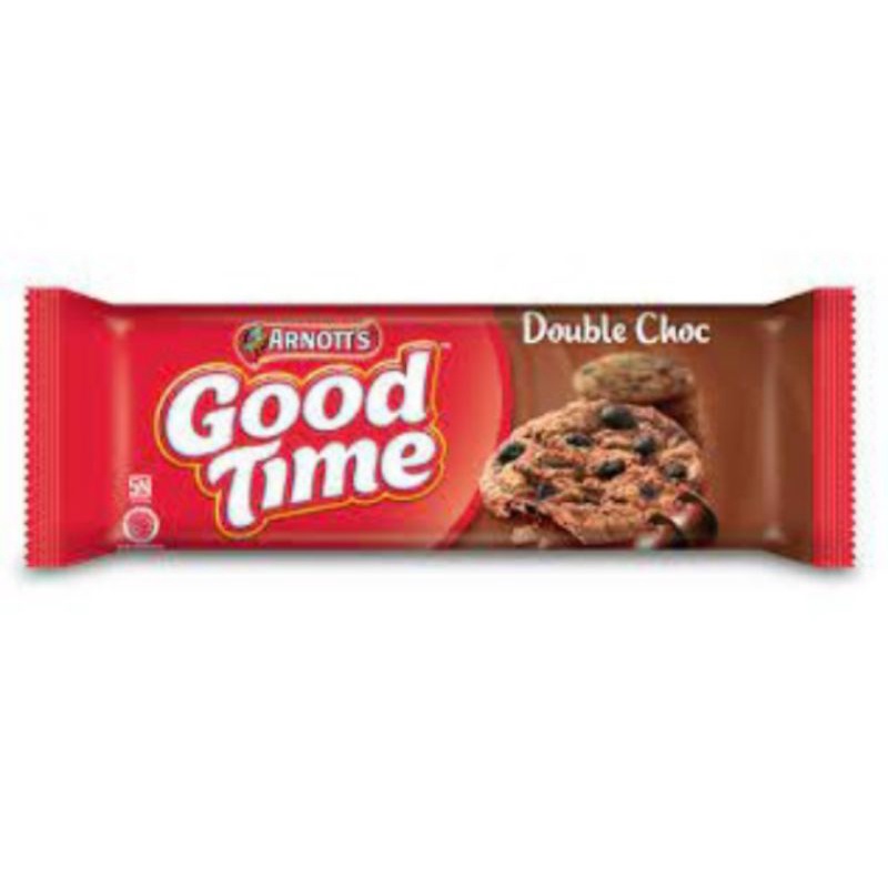 BOX - Good Time Cookies 12x26.5g ECER 2000 Biskuit Double Choco Coklat Goodtime