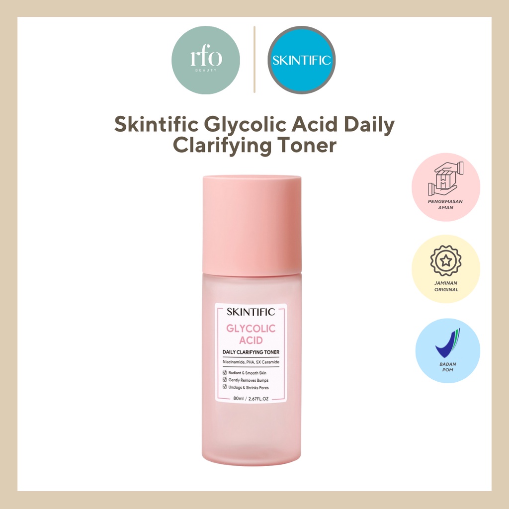 SKINTIFIC Glycolic Acid Daily Clarifying Toner