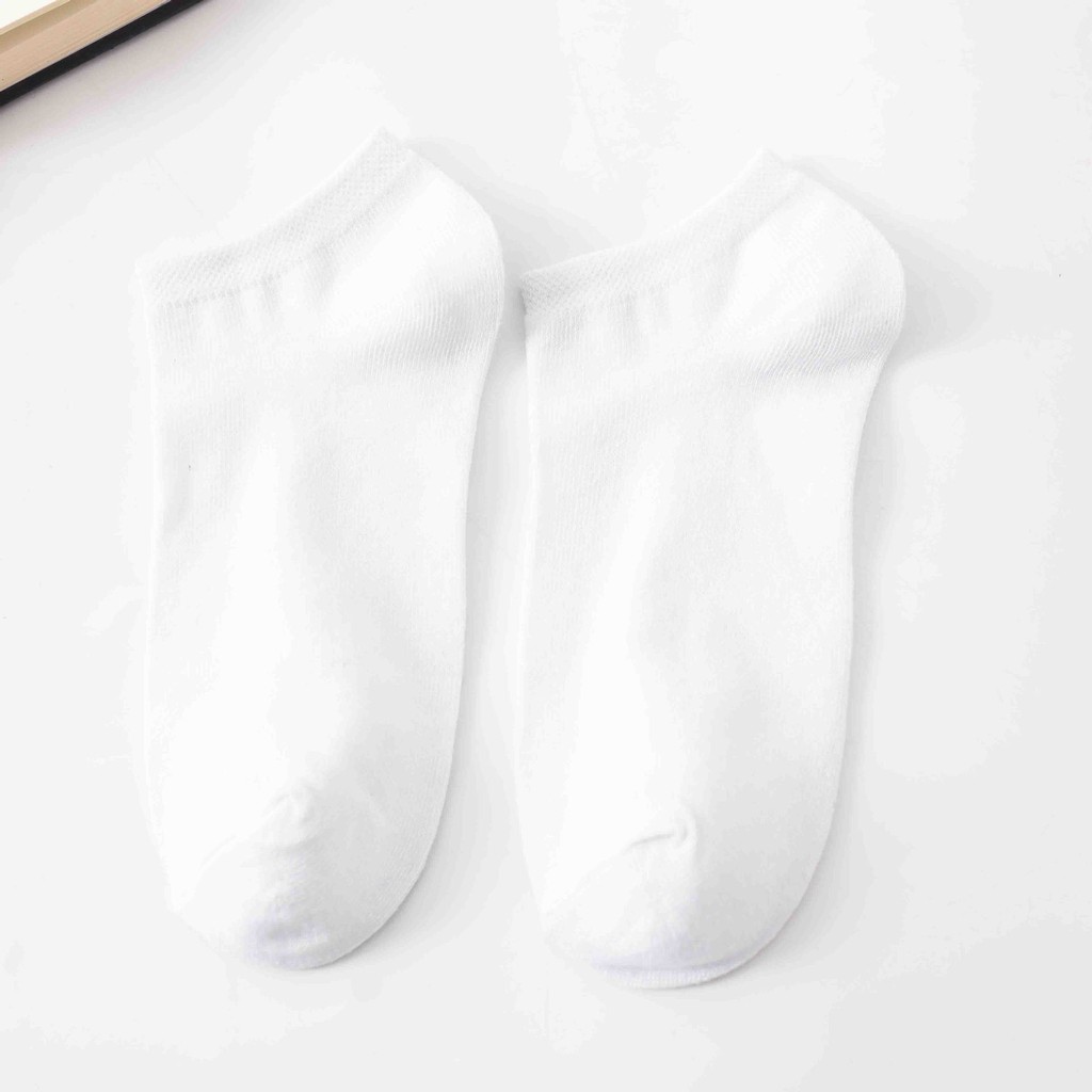 AliMaMa - KAOS KAKI POLOS - Kaus Kaki Wanita Pria Unisex Mata Kaki Ankle Sock Socks Murah Medan-PUTIH
