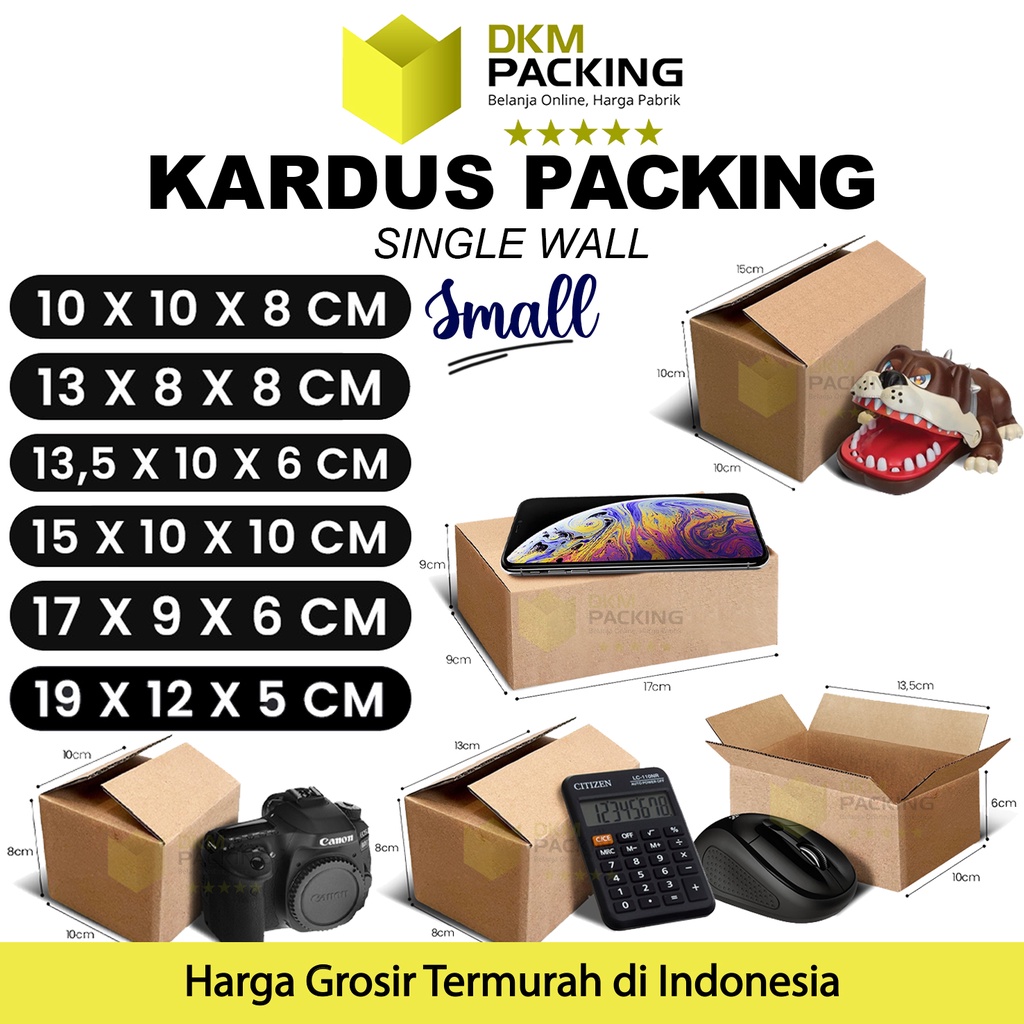 

KARDUS PACKING KARTON BOX SMALL DUS KOTAK PACKAGING KECIL POLOS TEBAL RUSFET TERMURAH