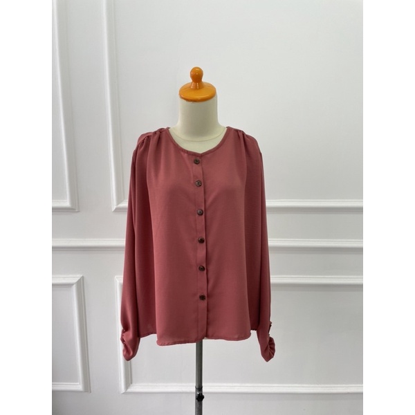 MEIRA BLOUSE CRINKLE ATASAN CRINKLE JUMBO ATASAN MUSLIM SIMPLE