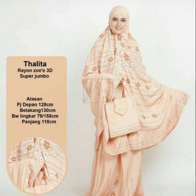 Mukena Thalita Rayon Zo'e 3D