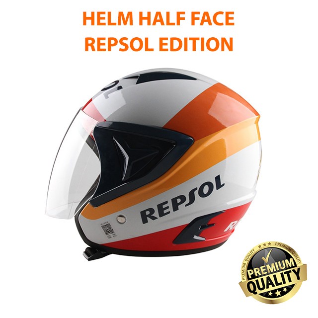 Jual HELM HALF FACE REPSOL EDITION SNI DEWASA Shopee Indonesia