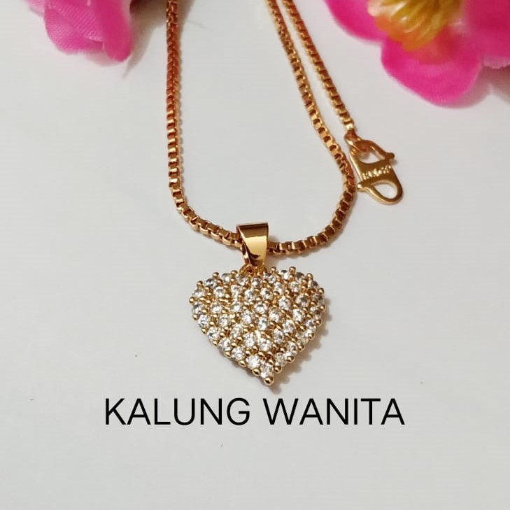 Kenten Acc - Kalung Liontin Perhiasan Wanita Warna Emas Xuping Permata / Kalung Dewasa P-1