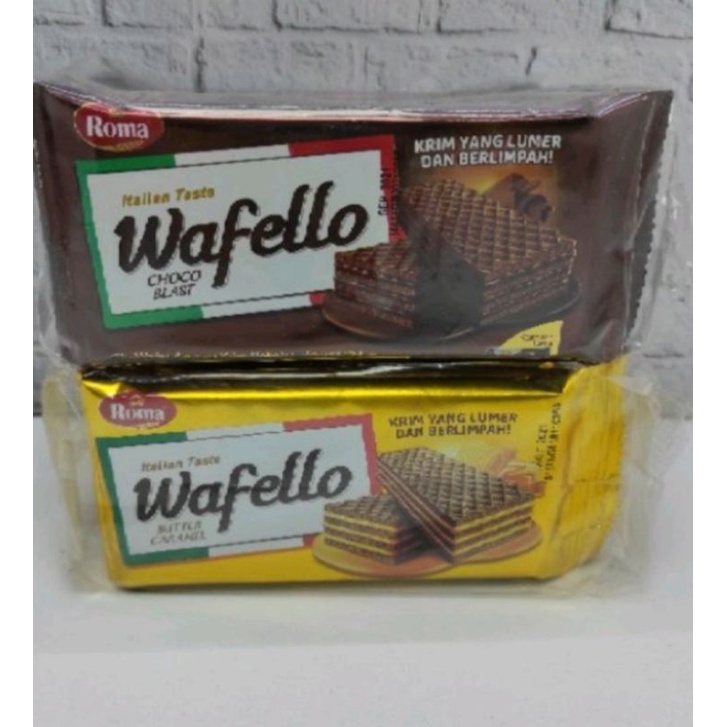 

Roma wafello 20.5 gram ( 1 pack isi 10 saschet )