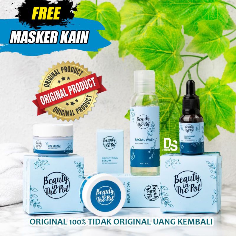 COD [1 PAKET] BEAUTY IN THE POT - SKINCARE WHITEGLOW SERIES BPOM
