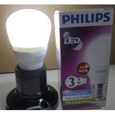 Lampu LED Philips 3 watt Bohlam 3w / Philip Putih 3 w Bulb LED 3watt