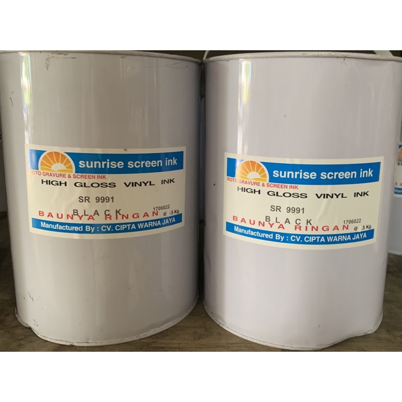 SUNRISE TINTA SABLON KERTAS SR 9991 BLACK 5 KG