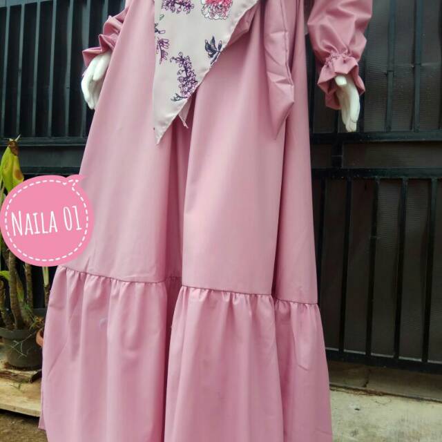 Gamis Naila katun toyobo attin hijab