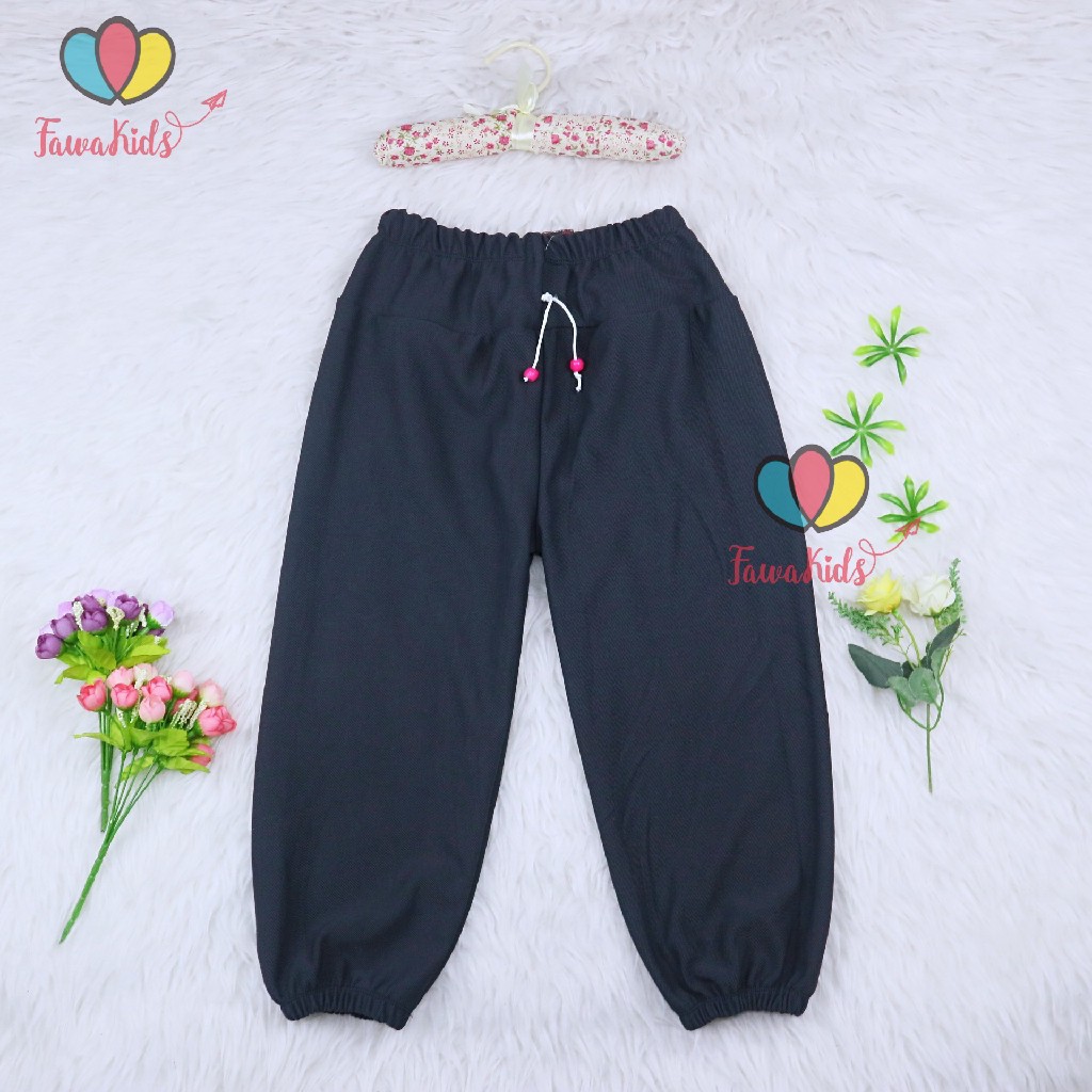 Jogger Polos Molly Uk 7-8 Tahun / Pants Celana Panjang Anak Perempuan Laki Joger Grosir Murah