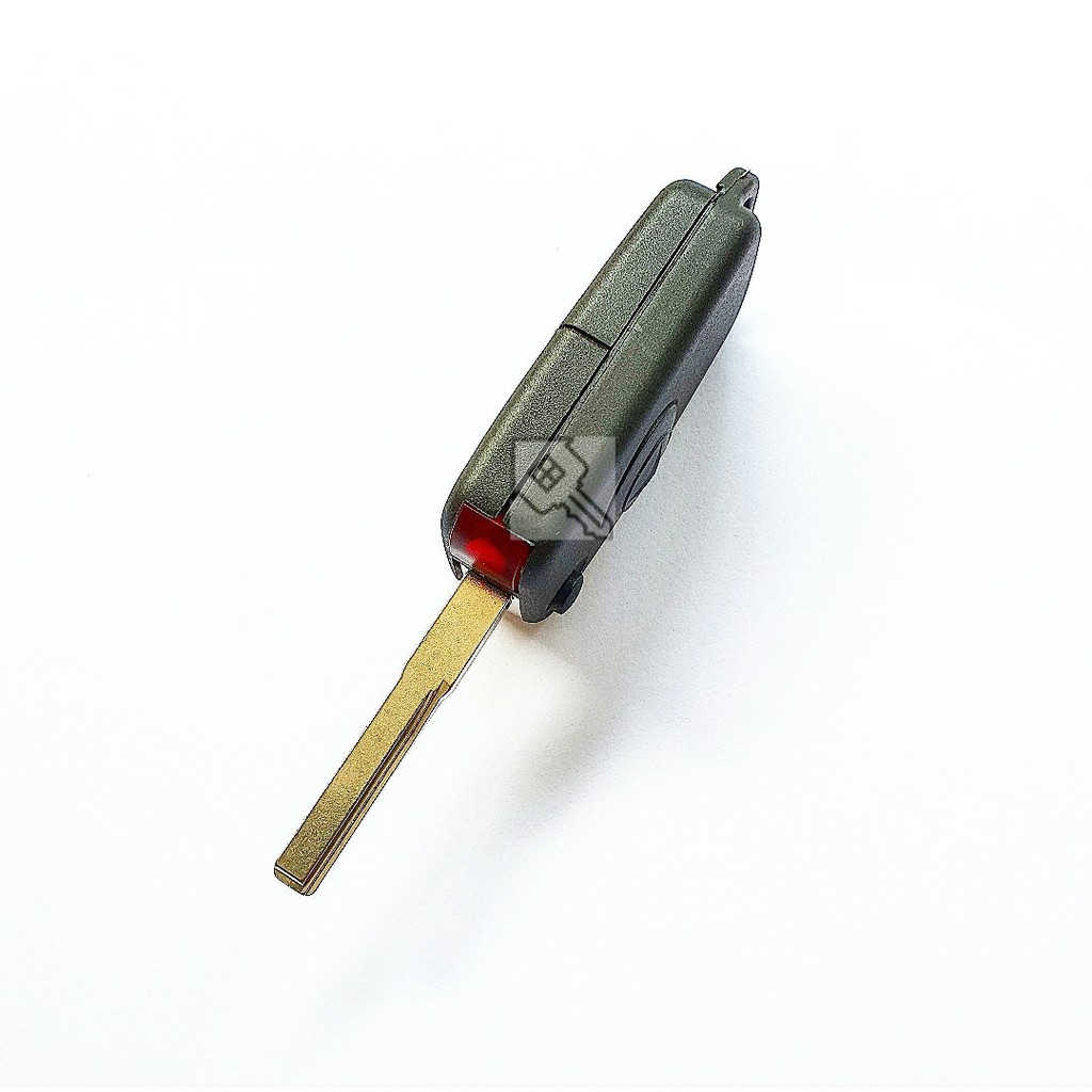 Casing Kunci Lipat Flip Key Mercy Mercedes Benz 1 Tombol DENGAN LOGO