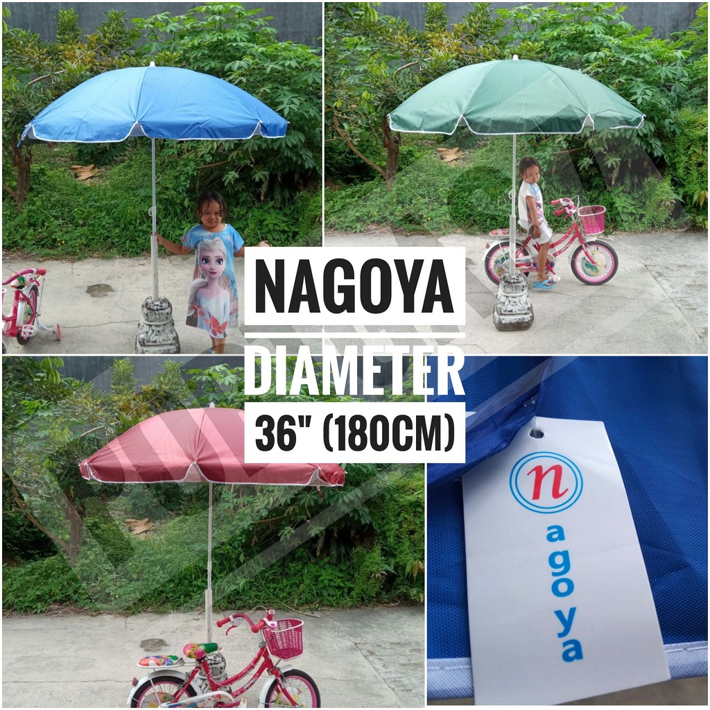 Payung Pantai Tenda Jualan Jumbo Anti UV 35''(170cm) 36''(180cm) Parasol Original Osaka/Nagoya