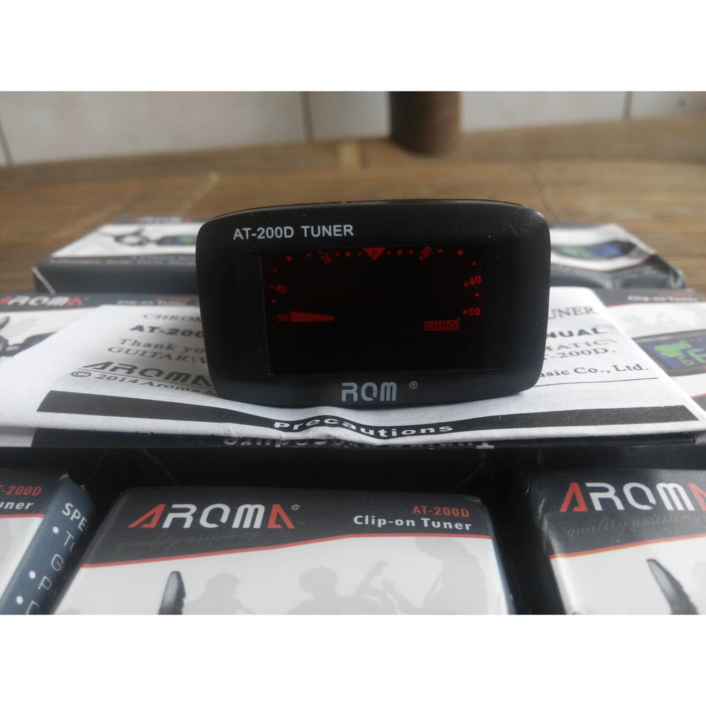Tuner Guitar Aroma AT-200D Clip-on Tuning for Gitar, Bass, Ukulele