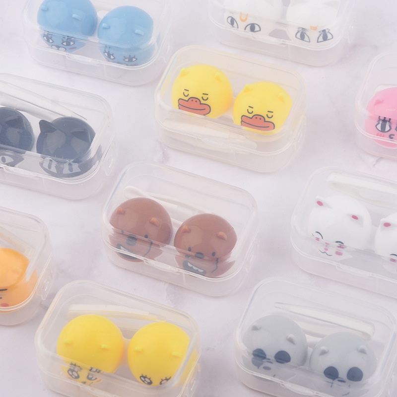 Tempat Kotak Softlens Mini Karakter Animal