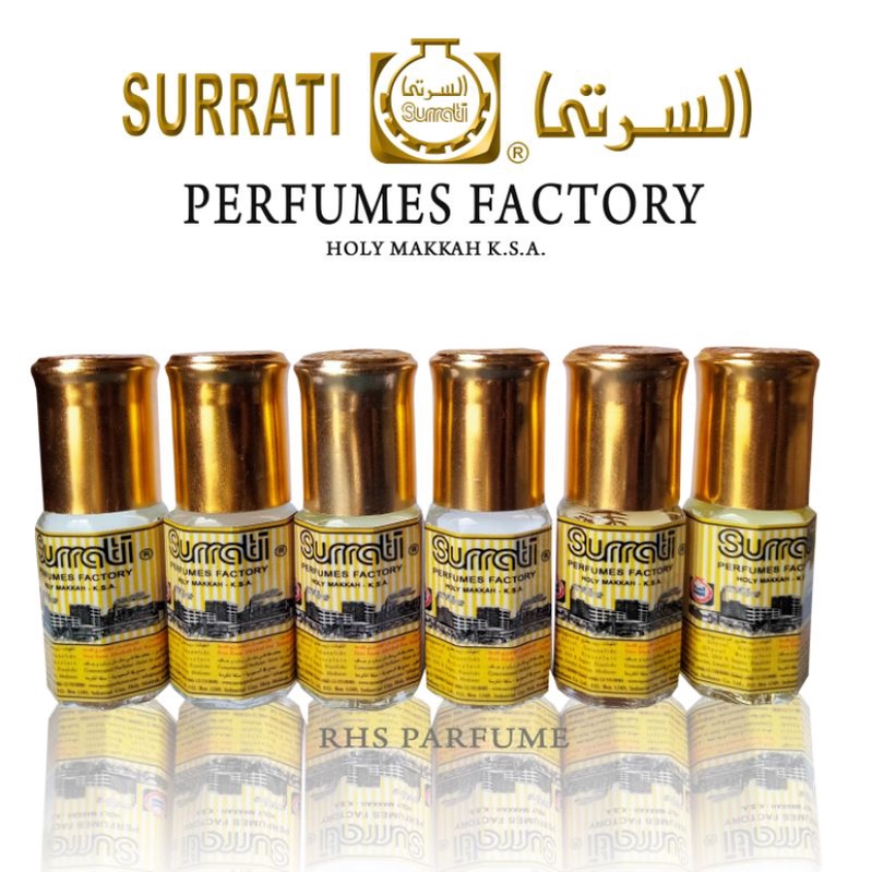 Parfum Surrati 3ml - Rose Vanilla | Mukhalat Badar | Ameer Al Oud | Golden Sand Oud | Bakarat Rouje 