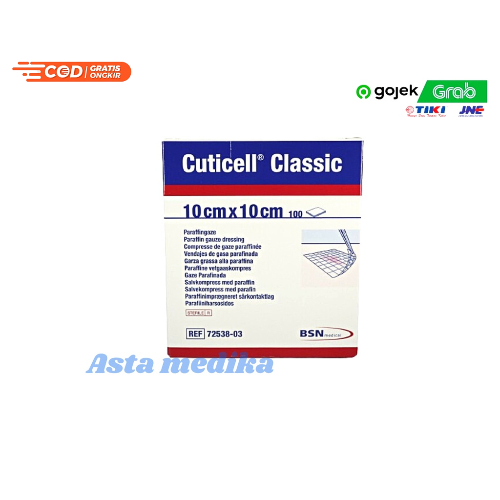 Cuticell Classic 10 x 10cm BSN Plester Luka BSN Plester Perawatan Luka BSN Peralatan P3K