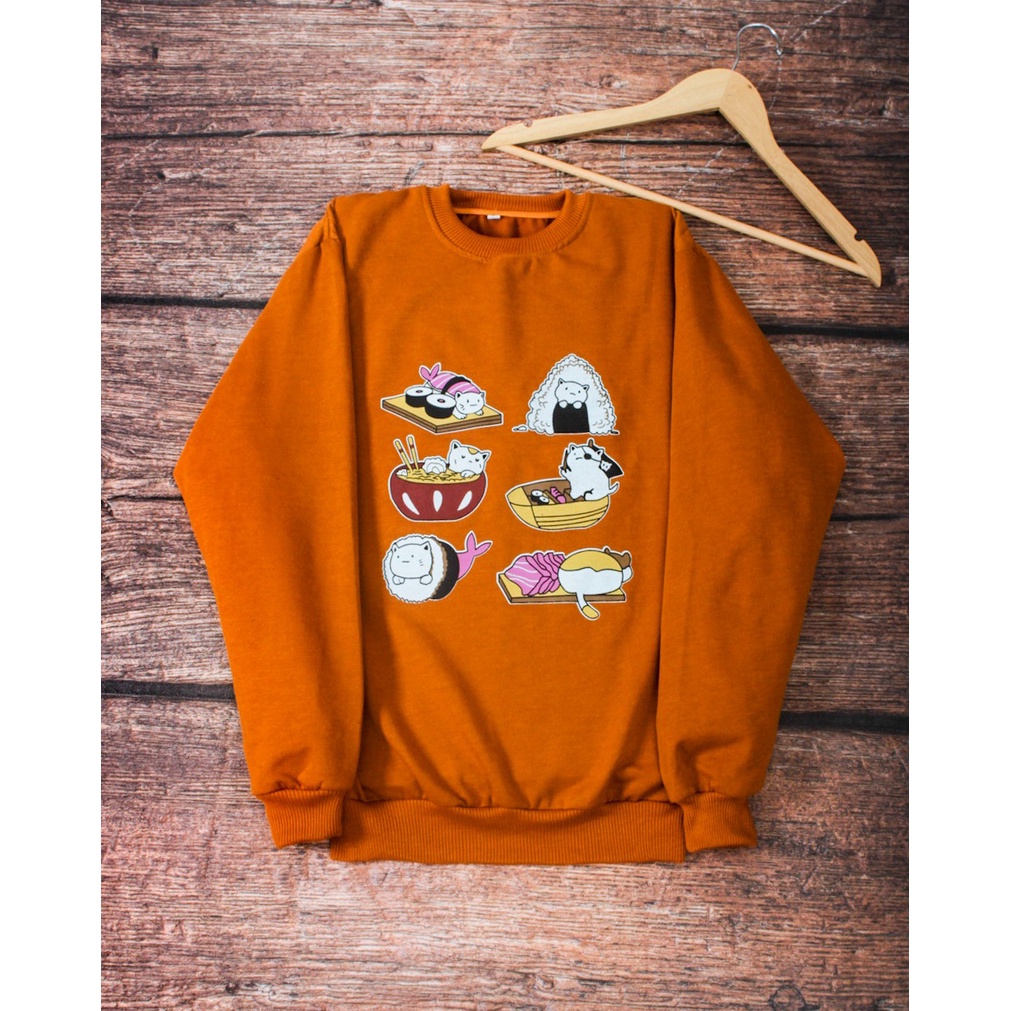 KALILA - KITTEN SUSHI Crewneck sweater Fleece