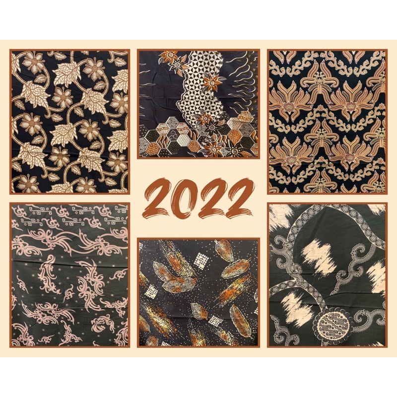 Kain Batik Meteran Bahan Katun Batik Premium/ Batik Hitam Modern