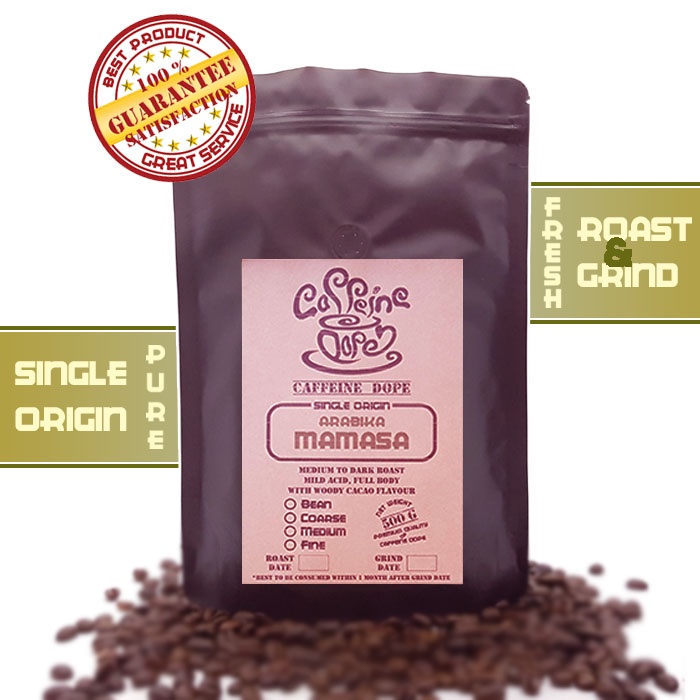 

Kopi Arabika Mamasa Celebes 500 Gr Single Origin - Bean/Biji & Ground/Bubuk