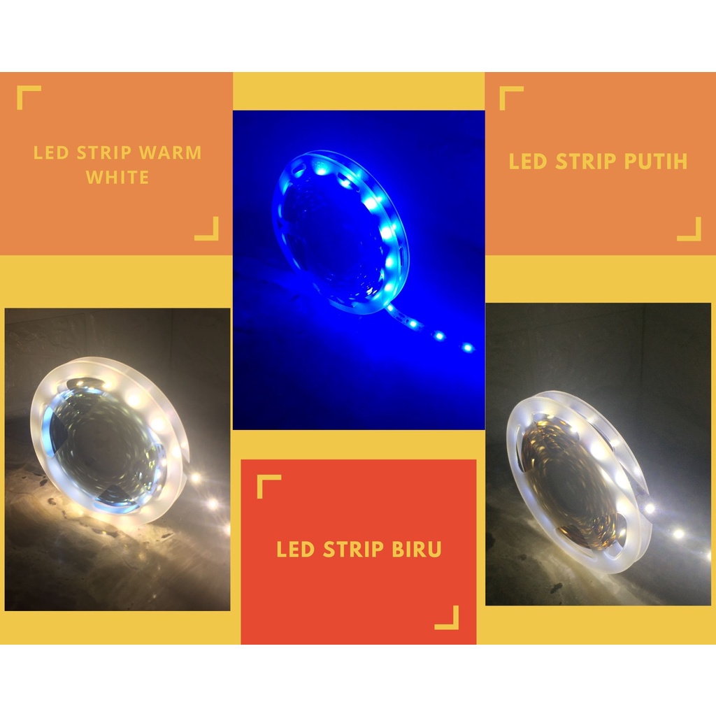 Lampu Led strip 3528 5 volt 50cm untuk  USB , Power Bank cb cb dll ( tanpa usb ya kak hanya lampu saja ) PROMO 3.3