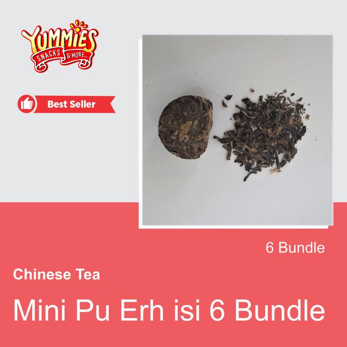 

[COD] Chinese Tea Mini Pu Er / Teh China Pu-Erh / Teh PoLay Isi 6 pcs [COD]