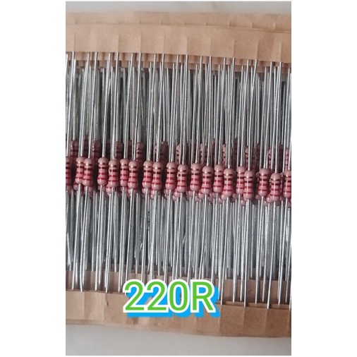10.pcs. aneka nilai resistor Japan 1/2 wat bodi 1/4
