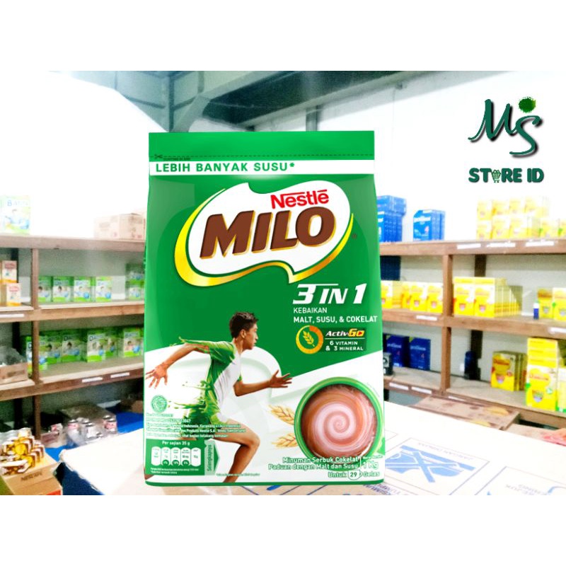 

Nestle Milo 3 in 1 Pouch 1 Kg Susu Pertumbuhan Anak