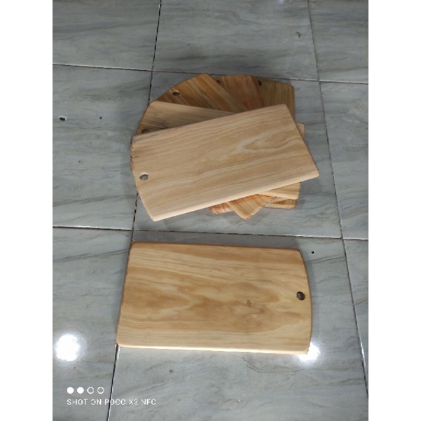 Talenan Kayu Pinus 32x18 GUNUNGAN PINGUL MURAH TEBAL / Wooden Cutting Board